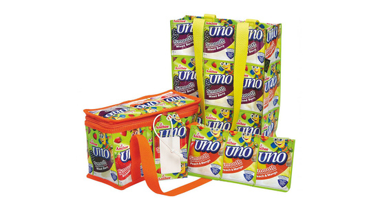 Recycling – Uno pouches into chairs, luggage tags and pencil cases
