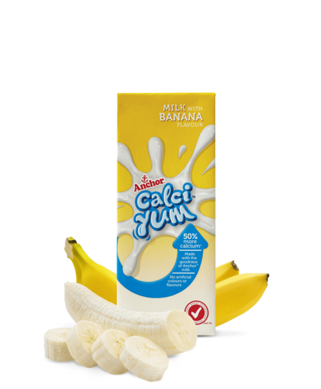 Anchor CalciYum Banana Milk 250mL pack