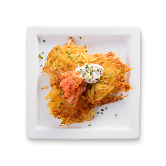 Rösti de fromage et pommes de terre