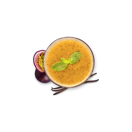 Smoothie fruit de la passion,vanille et chia