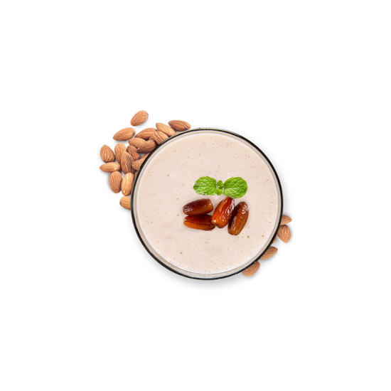 Smoothie au mélange de noix et de dates