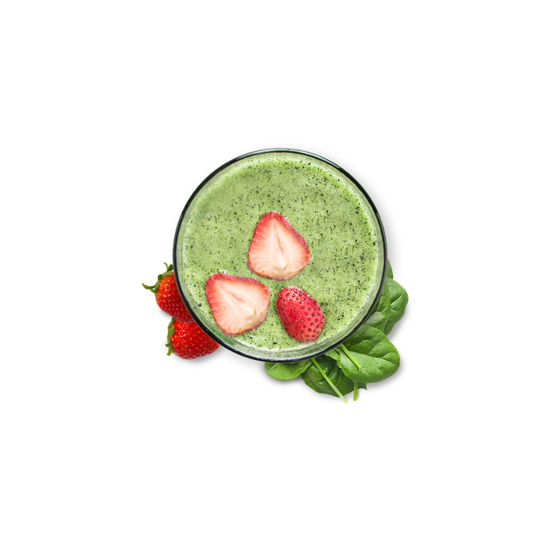 Smoothie fraises et épinards