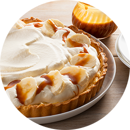 Tarte à la crème de banane