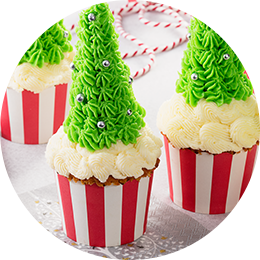 Cupcakes sapin de Noël