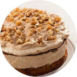 Gâteau crème café noix