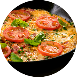 Omelette pizza facile