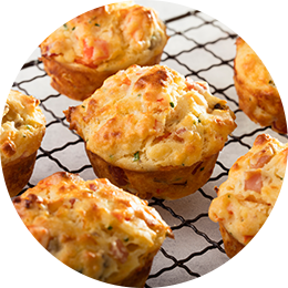 Muffins super savoureux au jambon