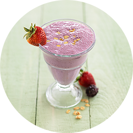 Smoothie à l'avoine et au blé