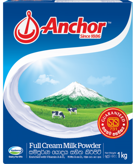 Anchor Full Cream Milk Powder 1kg anchor-full-cream-milk-powder-1kg