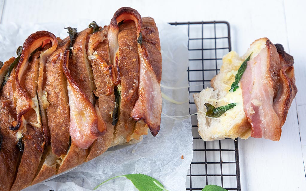 Sage & Bacon Garlic Bread