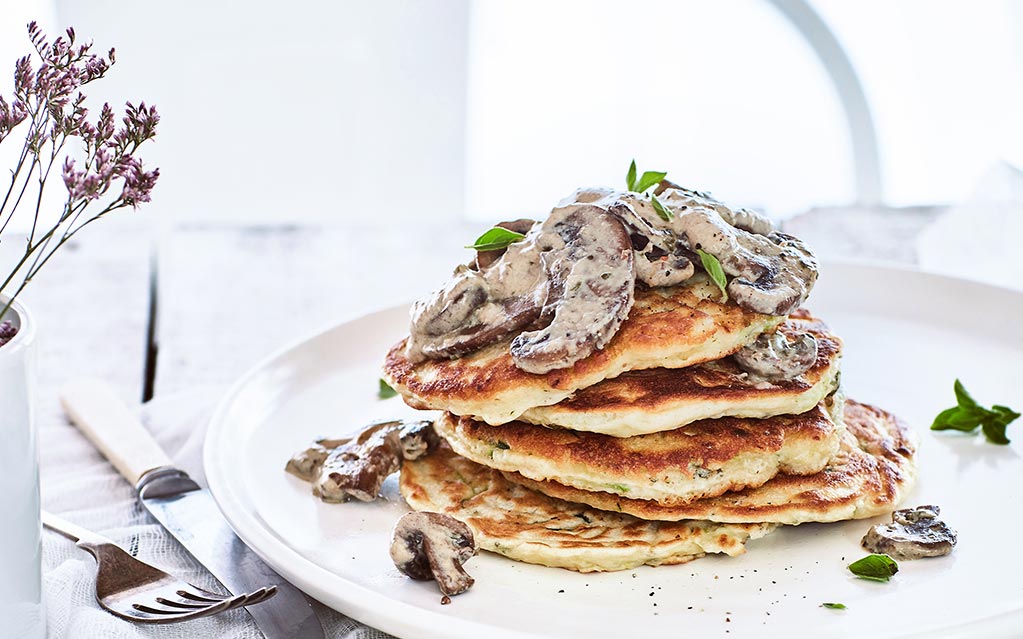 mushroom flapjacks