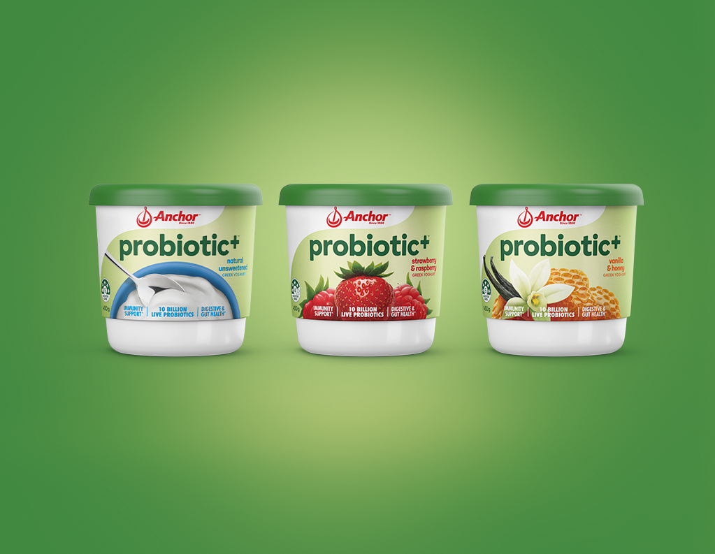 Probiotic+ yoghurt range