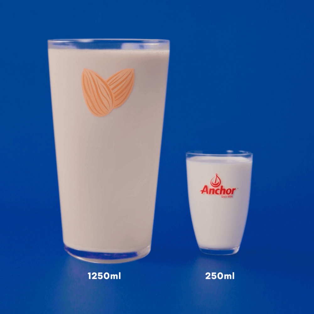 Almond milk vs dairy milk comparison