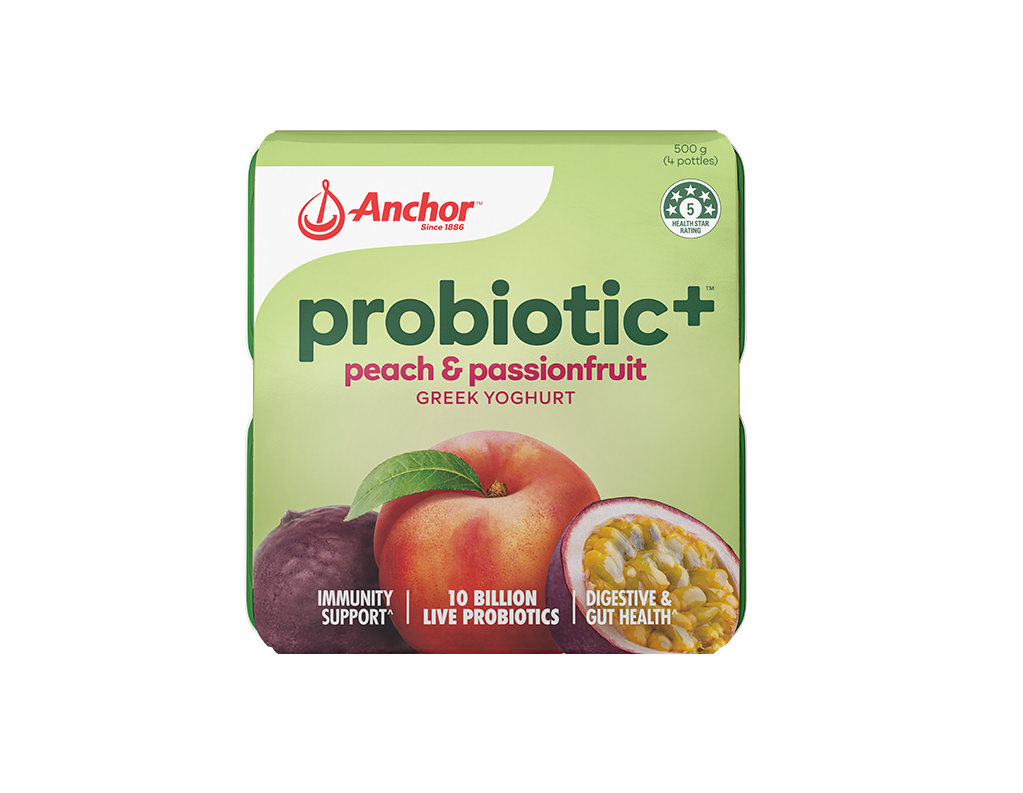 Anchor Probiotic+ Peach & Passionfruit 4pk