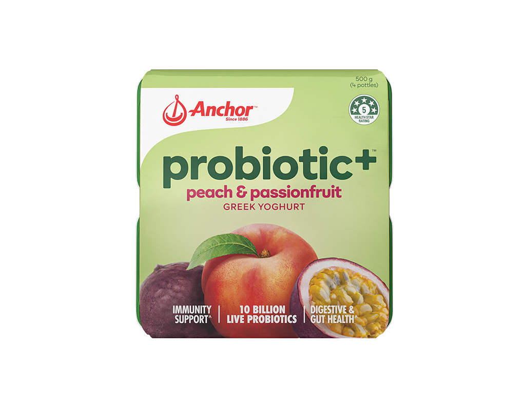 Anchor Probiotic+ Peach & Passionfruit 4pk