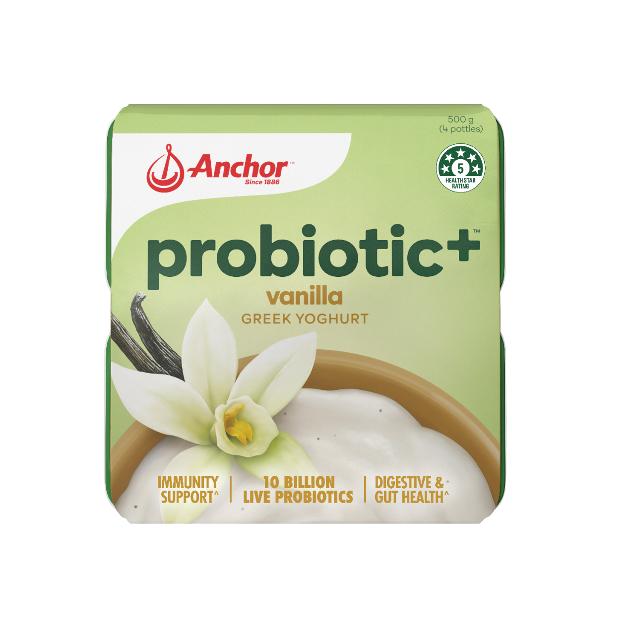 Anchor Probiotic+ Vanilla 4pk