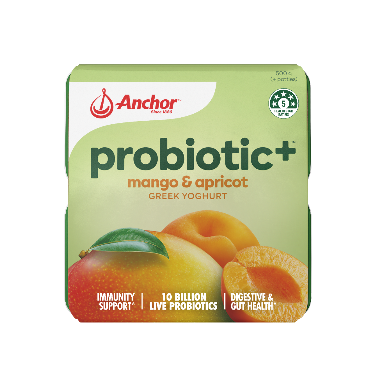 Anchor Probiotic+ Mango & Apricot 4pk