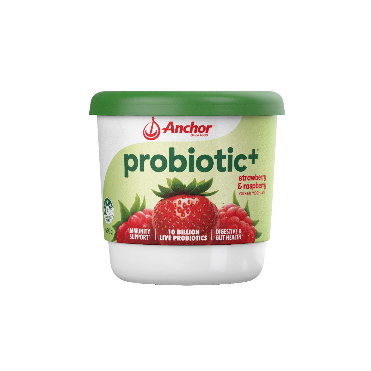 Anchor Probiotic+ Strawberry and Raspberry Yoghurt
