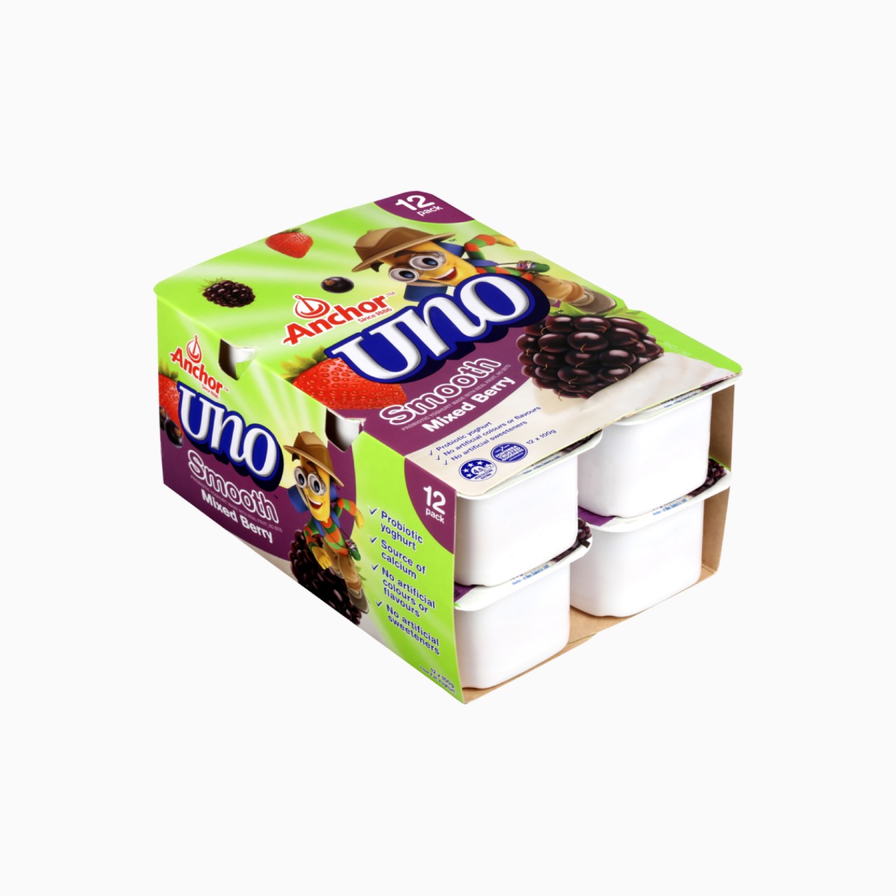 Anchor Uno Mixed Berry 12 Pack