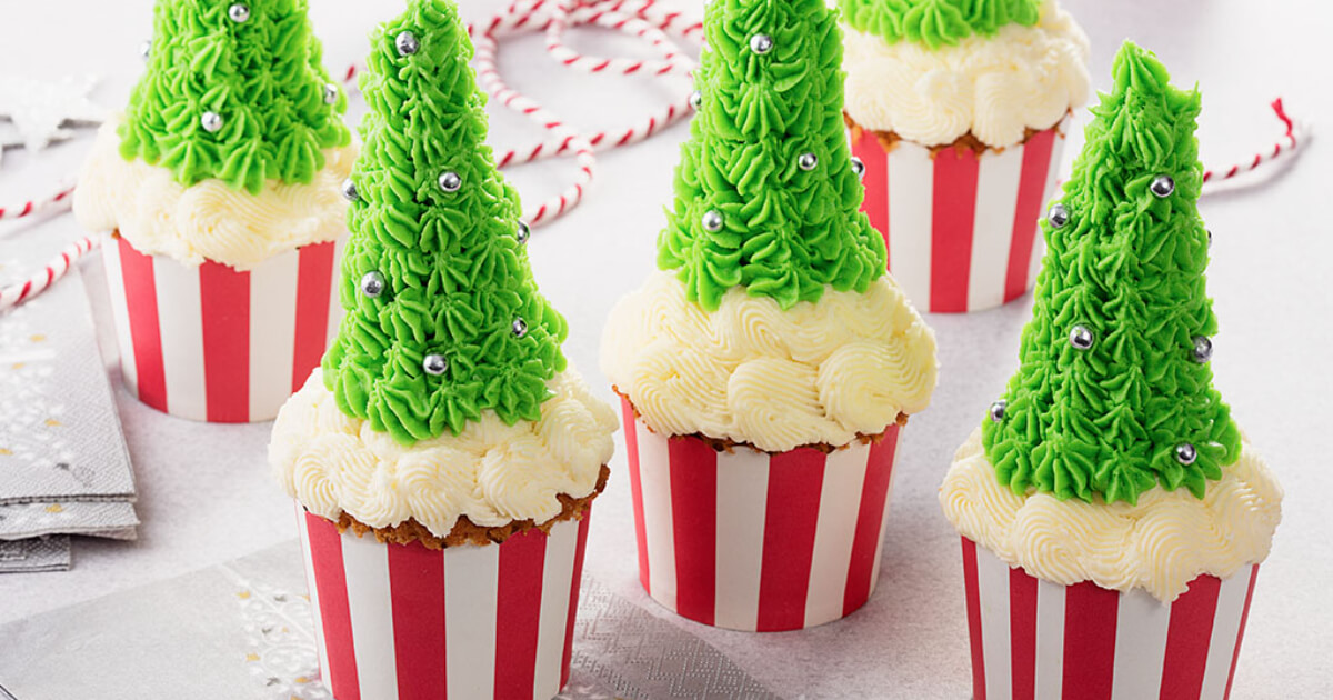 Christmas Tree Cupcakes