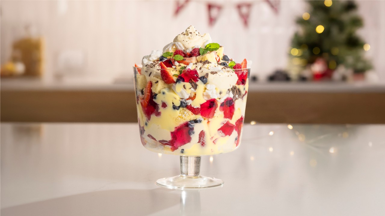 Raspberry and Chocolate Trifle