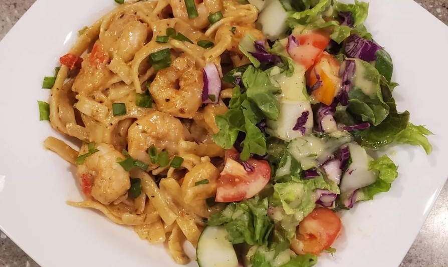 Creamy Cajun Shrimp Pasta