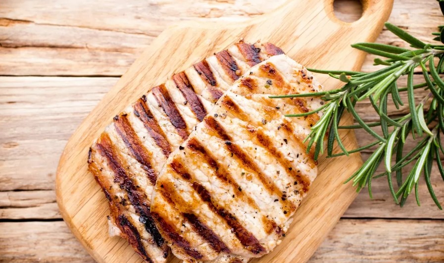 Grilled Pork Chops with Maple Butter