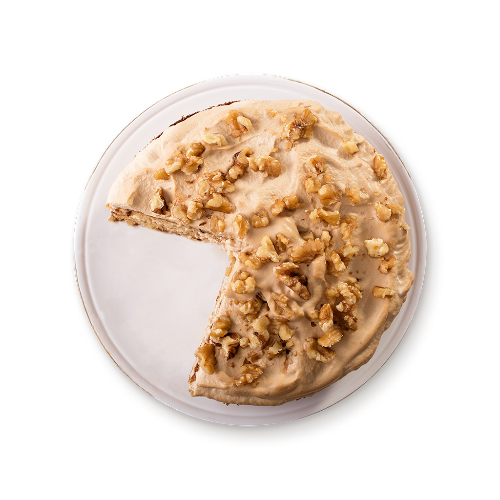 Coffee and Walnut Cream Cake