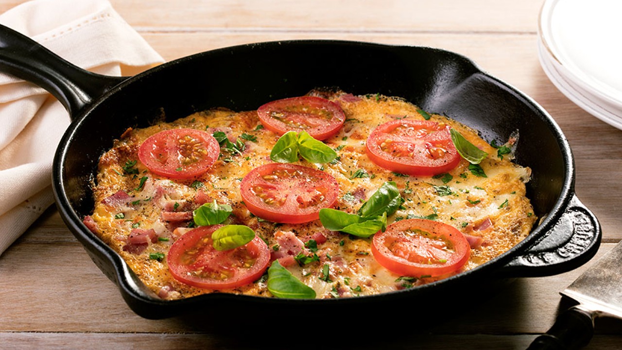 Easy Omelette Pizza Top Down